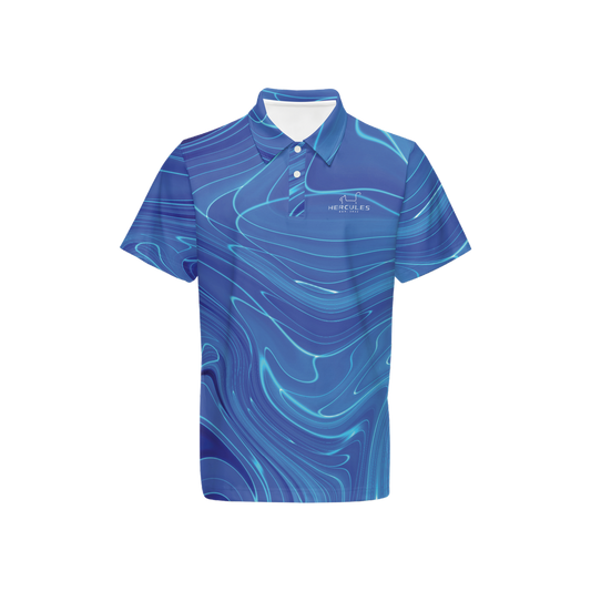 Men’s Classic Fit Polo: Deep Water